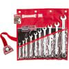 Sidchrome 10 Piece A/F Ring And Open End Spanner Set