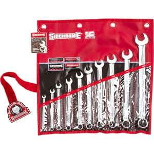 Sidchrome 10 Piece A/F Ring And Open End Spanner Set