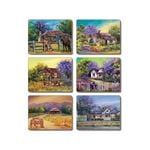 Cinnamon Cork Backed Coasters Set of 6 Jacaranda House