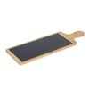 Argon Tableware Bamboo Serving Paddle - 44.5 X 14.5cm - Natural Slate Dinnerware Serving Platter Savoury Dish Cheese Board