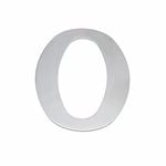 Sandleford 200mm Lorenzo Stainless Steel House Number 0