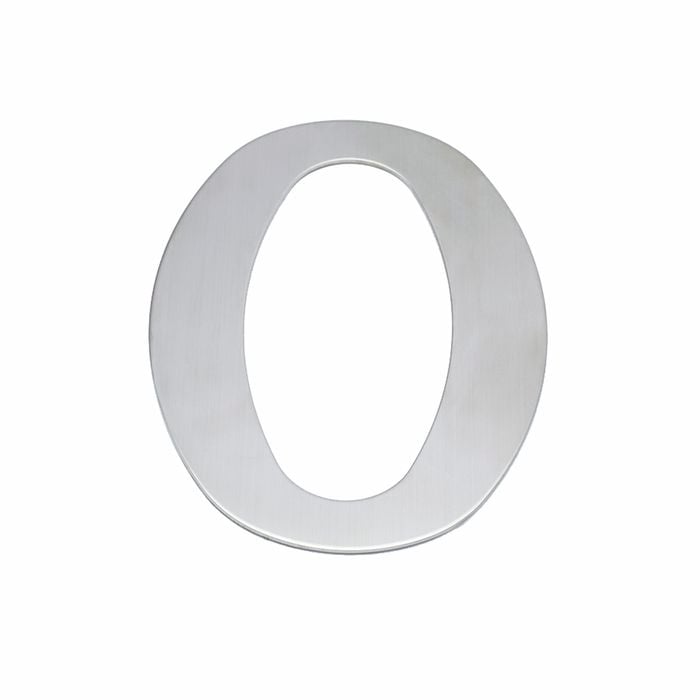 Sandleford 200mm Lorenzo Stainless Steel House Number 0