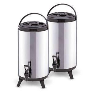 SOGA 2X 16L Portable Insulated Barrel Brew Pot with Dispenser