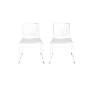 SK Designer Living | Pack of 2 | Replica Hee Welling Hee Wire Dining Chair - White
