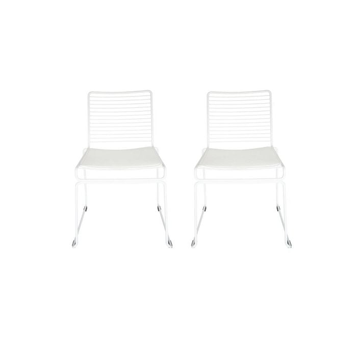 SK Designer Living | Pack of 2 | Replica Hee Welling Hee Wire Dining Chair - White