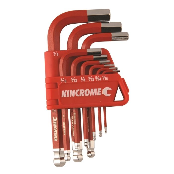 Kincrome 9 Piece Short Series Hex Key and Wrench Set