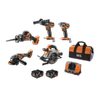AEG 18V FUSION/Brushless 5-Piece 4.0Ah Kit