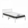 Giselle Single Mattress And Artiss Bed Frame Set White Solid Pine With 16cm Mattress
