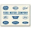 Nostalgic Art Ford Logo Evolution 30x40cm Large Metal Tin Sign