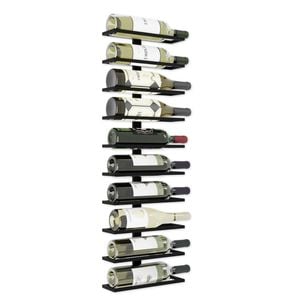 CARLA HOME Metal Wall Mount Wine Rack for 10 Wine Bottles, Liquor, Champagne