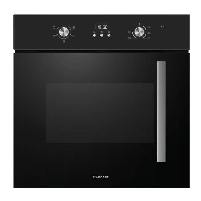 Kleenmaid 60cm 75L Black Side Opening Multifunction Oven