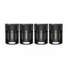 Litogo [4PK] Solar Deck Lights LED Solar Fence Lights for Outdoor Waterproof