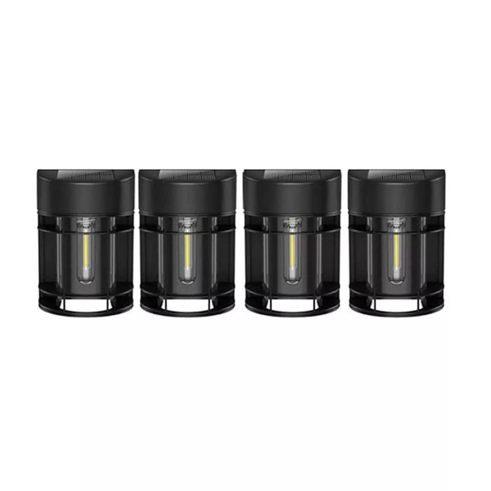 Litogo [4PK] Solar Deck Lights LED Solar Fence Lights for Outdoor Waterproof