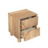 Cosmoliving Arched 2 Drawers Bedside Table