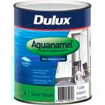 Dulux 1L Aquanamel Semi Gloss White Enamel Paint