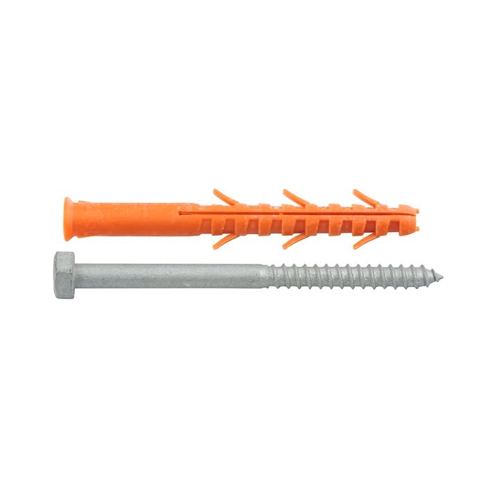 Ramset 10 x 100mm Galvanised Ultra Long Hex Head RamPlug - 25 Pack