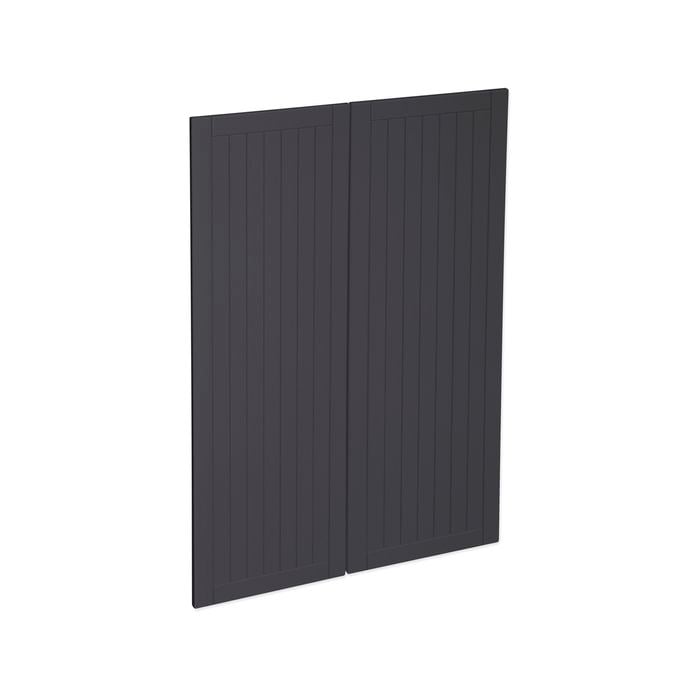 Kaboodle 900mm Country Grey Fig Medium Pantry Doors - 2 Pack