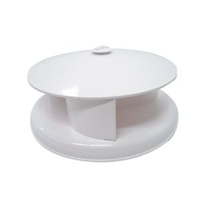Sunrise Roof Vent Rotary 240mm Diameter Plastic White - Rvr240w