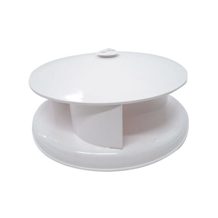 Sunrise Roof Vent Rotary 240mm Diameter Plastic White - Rvr240w