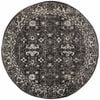 Sense 252 Charcoal 150x150cm - Small Round Transitional Pet Friendly Indoor Rug
