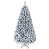 Costway 1.8M 850 TipsPre Lit Christmas Tree LED Snowy Xmas Tree Hinged Party Home Decor Gift-White