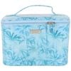 Wicked Sista Forest Palms Large Beauty Case Waterproof Makeup Bag Blue