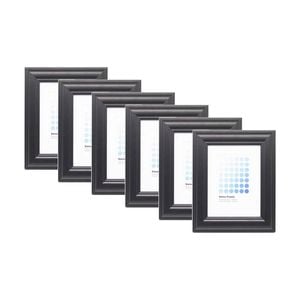 6PK Braz Siena Image Photo Document Display Frame 15x20cm Black