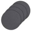 4pc Ladelle Hugo Vinyl Round Drink/Beverage Table Coasters/Mats 10cm Charcoal