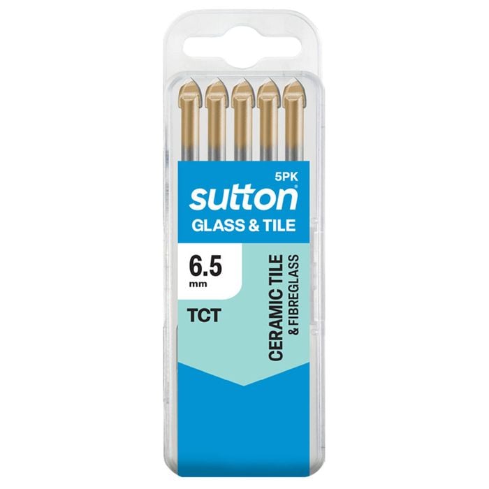 Sutton 6.5mm Glass And Tile Drill Bit - 5 Pack