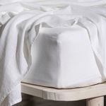 Ecology Dream Fitted Sheet Size King White Bedding