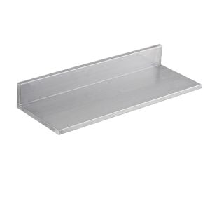 VEVOR Wall Mounted Floating Shelving with Backsplash Stainless Steel for Restaurant