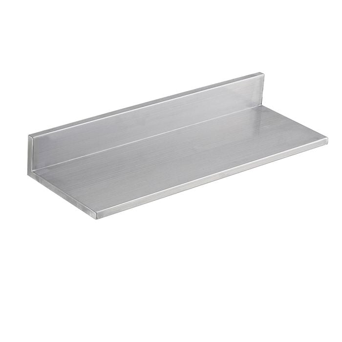 VEVOR Wall Mounted Floating Shelving with Backsplash Stainless Steel for Restaurant