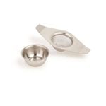 La Cafetiere 12cm Single Cup Stainless Steel Tea Strainer w/ Drip Bowl
