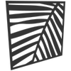 ProtectorAl 300 - 1200mm x 300 - 1200mm Dark Charcoal / Gloss White Palm Unframed Composite Deco Panel