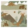 Prehistoric Green/Orange Wallpaper  53cm x 10.05m