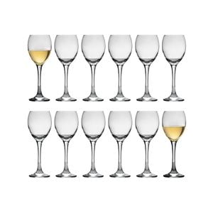 LAV Venue White Wine Glasses - 245ml - Clear - Pack of 12