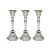 3PK Glass 25cm Large Belle Taper Stick Candle Holder - Sage
