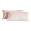 Dreamaker Superfine Washed Microfibre King Pillowcase Twin Pack - Blush Pink