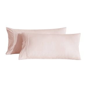 Dreamaker Superfine Washed Microfibre King Pillowcase Twin Pack - Blush Pink