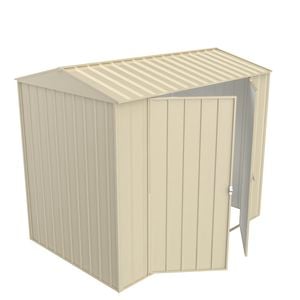 Build-a-Shed 1.5 x 2.3 x 2.3m Gable Double Hinged Side Door Shed - Cream