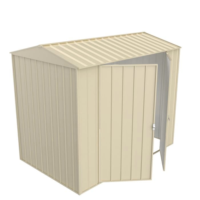 Build-a-Shed 1.5 x 2.3 x 2.3m Gable Double Hinged Side Door Shed - Cream