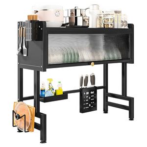 Over The Sink Dish Drying Rack Carbon Steel Dish Drainer Drying Rack 85cm