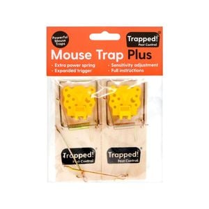 Trapped Premium Wooden Mouse Trap - 2 Pack