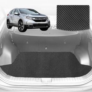 6D Diamond Car Boot Mat for Honda CR-V 2012-2017-Cargo Mat-Black-Outback GT