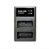 External USB Dual Battery Charger for Nikon D3000 D5000 D40 EN-EL9 Camera Camcorder