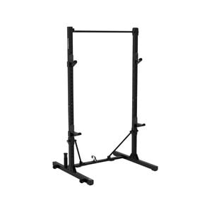 Fold-Down Compact Weight Training Rack For Squats And Pull-Ups - One Size