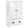 vidaXL Highboard Sideboard Buffet Cabinet High Gloss White Composite Wood