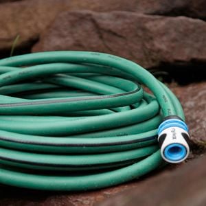 nylex garden hose - backyard - close up - nylex
