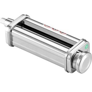 VEVOR Pasta Attachment Silver with 8 Adjustable Thickness Knob Stainless Steel for KitchenAid Stand Mixer