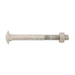 Zenith M12 x 110mm Galvanised Coach Head Bolt And Nut